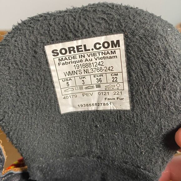 Sorel Kinetic Conquest Rain Boots Womens Sz 5 Tan/Brown Winter Hiking Walking - Picture 11 of 13